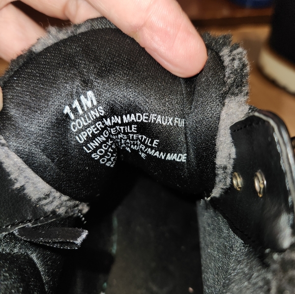 NEW Cliffs white mountain Collins low top boots with Checkerboard faux fur - Picture 4 of 6